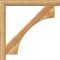 Ekena Millwork Westlake Block Rough Sawn Bracket w/ Offset Brace, Western Red Cedar, 6"W x 46"D x 46"H BKT0604X46X46WTL05RWR - alternate 2